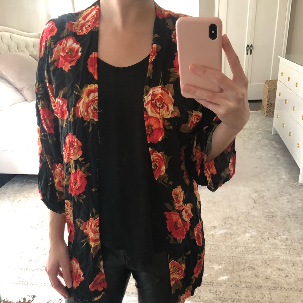 Forever 21 floral kimono